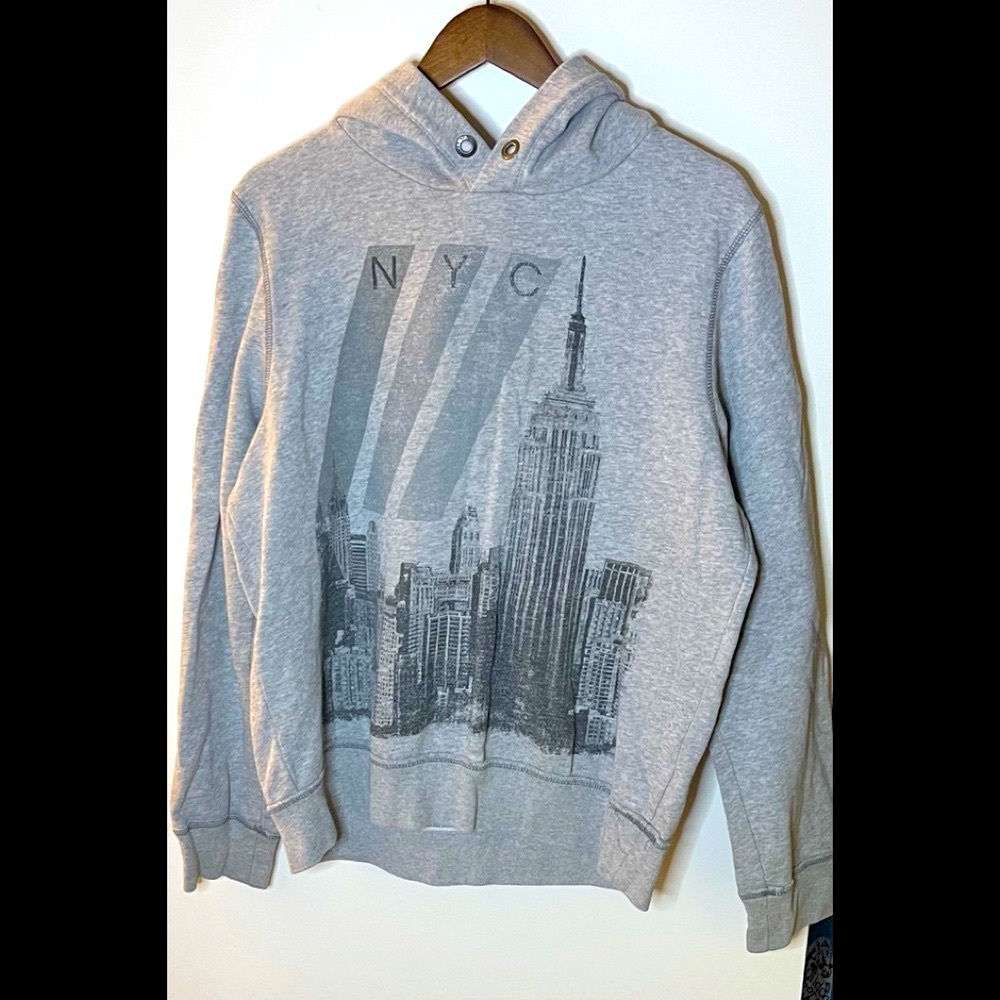 Brooklyn Calling Men’s Sweatshirt Hoodie Grey, New York